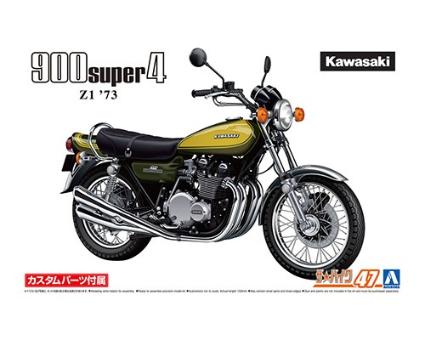 ザ☆バイク47 1/12 カワサキ Z1 900 SUPER4 '73 カスタムパーツ付き