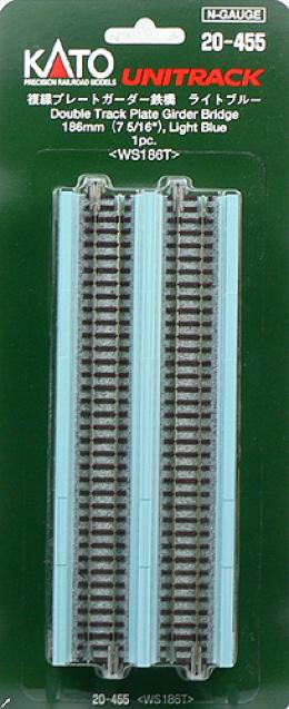 20-455 複線プレートガーダー鉄橋(ライトブルー)