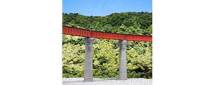 20-824 カーブ鉄橋セットR481-60°(非電化・朱)