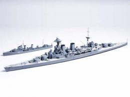 31806 WL 806 1/700 イギリス海軍 巡洋戦艦フッド E級駆逐艦付き