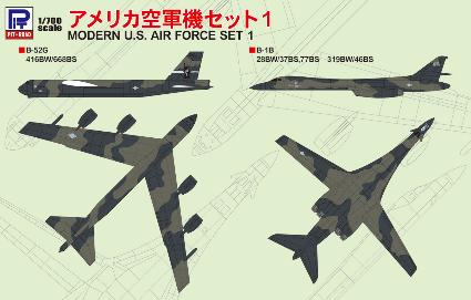 S46 1/700 アメリカ空軍機セット