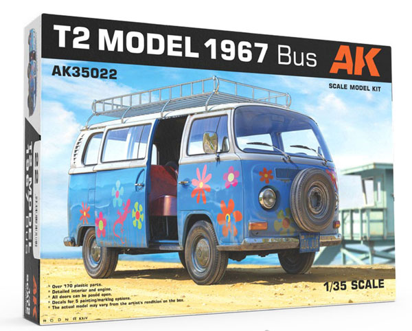 AK35022 AKインタラクティブ 1/35 1967 ワンボックスカー バスタイプ