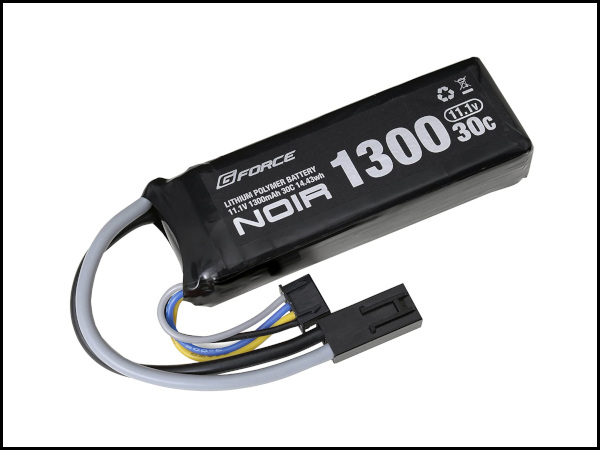 GFG910 Noir LiPo 11.1V 1300mAh ミニS互換サイズ