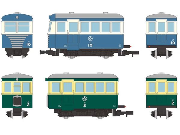 331681 鉄道コレクション ナローゲージ80 猫屋線 ジ10新塗装・ジ2ツートンカラー(クリーム・グリーン)