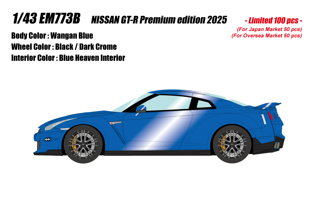 EM773B EIDOLON 1/43 NISSAN GT-R Premium edition 2025 ワンガンブルー