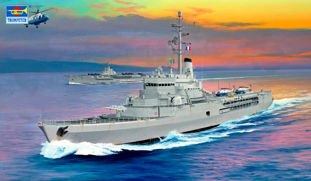 05636 トランペッター 1/350 フランス海軍 ヘリコプター航空母艦  ジャンヌ・ダルク 1964