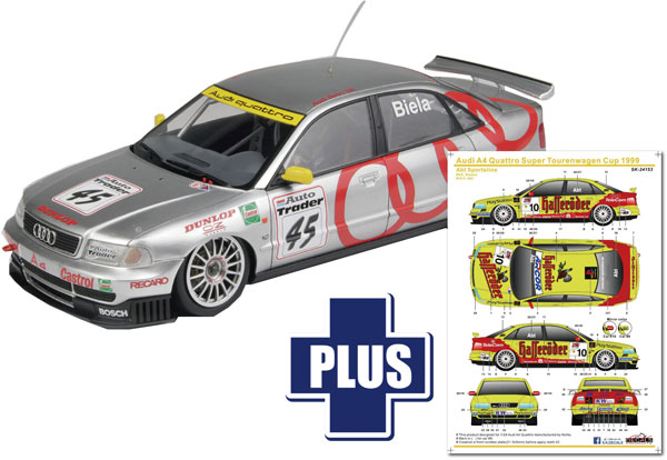 PN24035SK プラッツ 1/24 アウディ A4 クワトロ 1996 BTCCチャンピオン Abt スポーツラインチーム  デカール付属