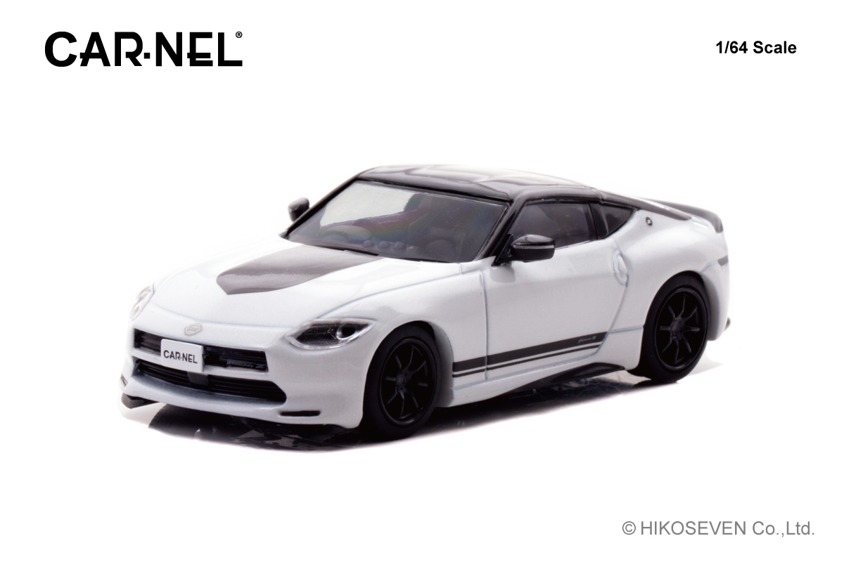 CN640041 CARNEL 1/64 日産 フェアレディ Z Version ST Customized Edition 2023 Prism White / Super Black