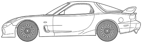 湾岸-5 1/24 湾岸ミッドナイトシリーズ №5 FD3S RX-7 RGO(マサキ)