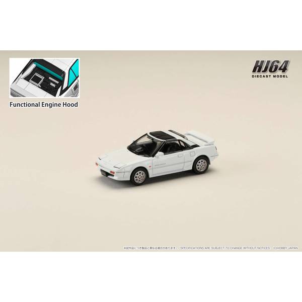 HJ643056AW HJ64 1/64 Toyota MR2 1600G-LIMITED SUPER CHARGER 1988 T BAR ROOF スーパーホワイト Ⅱ