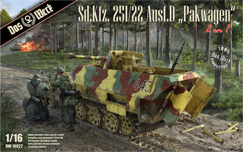 USCDW16022 ダスヴェルク 1/16 Sd.Kfz.251/22 D型 `パックワーゲン` 「2 in 1」