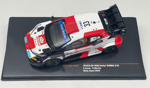 RAM24SP-001C IXO x KBモデル 1/43 トヨタ GR ヤリスRally1 優勝 2023年ラリージャパン #33 E.Evans