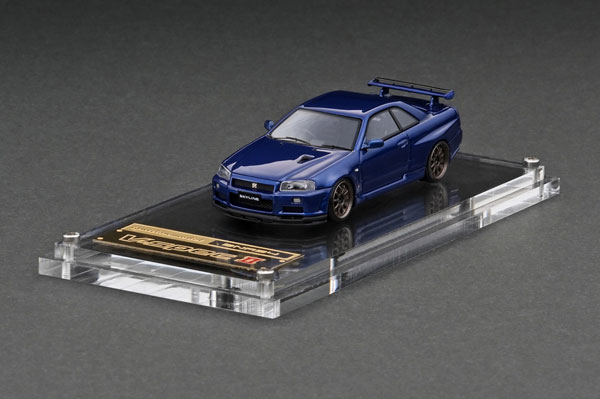 IG2939 IGモデル 1/64 Nissan Skyline GT-R V-spec Ⅱ (R34) Bayside Blue