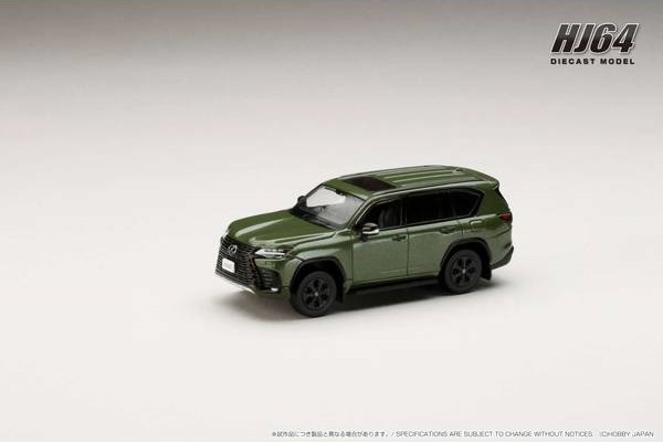 HJ643061GR HJ64 1/64 LEXUS LX600 OFFROAD Terrane Khaki Mica Metallic