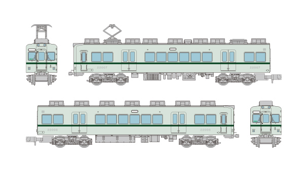 332497 鉄道コレクション 銚子電気鉄道22000形(22007編成) 2両セット