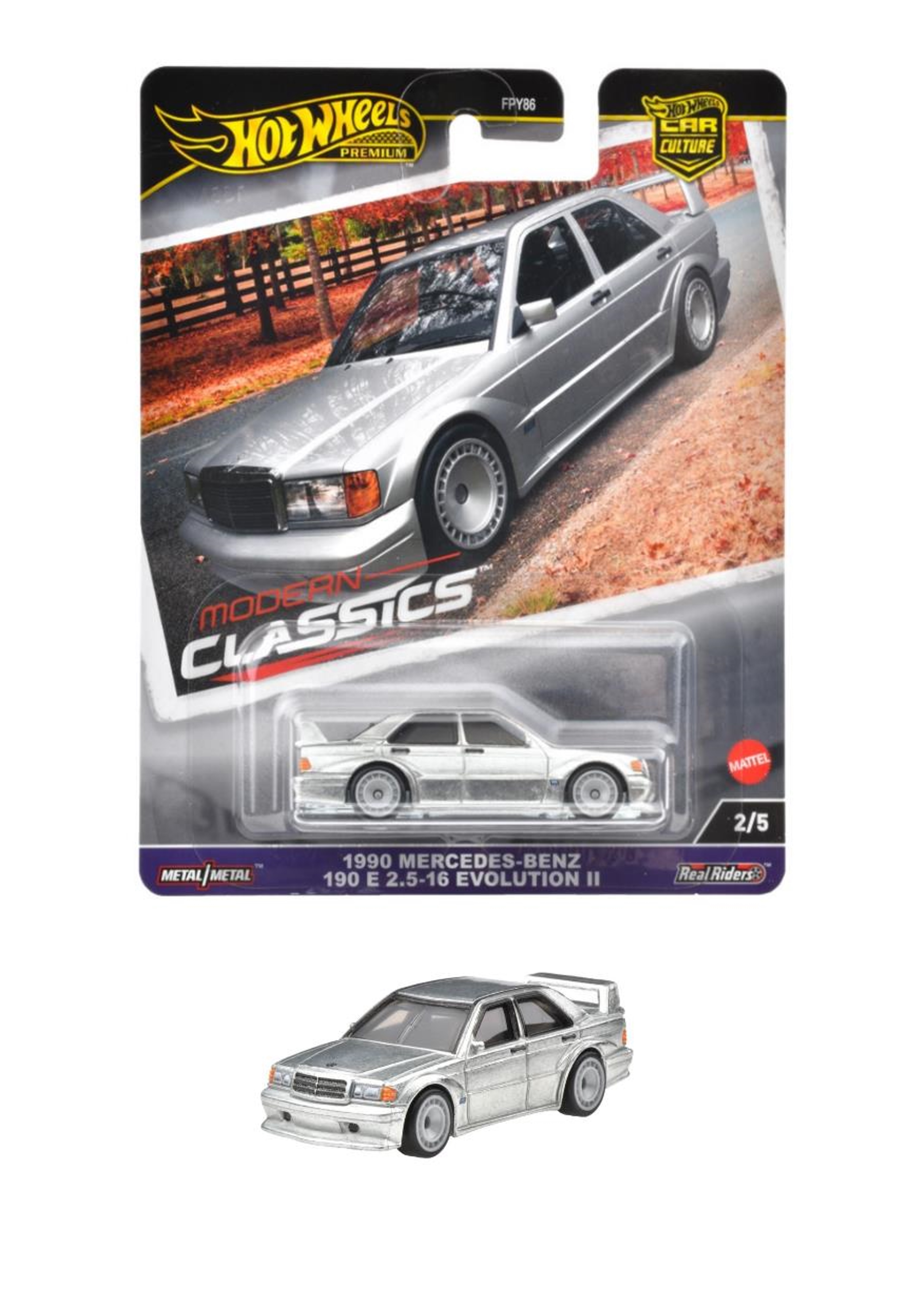 HRV98-9866 ホットウィール カーカルチャー モダン・クラシックス メルセデス・ベンツ 190 E 2.5-16 エボリューションII