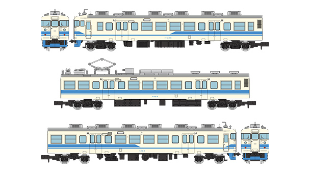 336297 鉄道コレクション JR413系(北陸本線・新塗装) 3両セットA