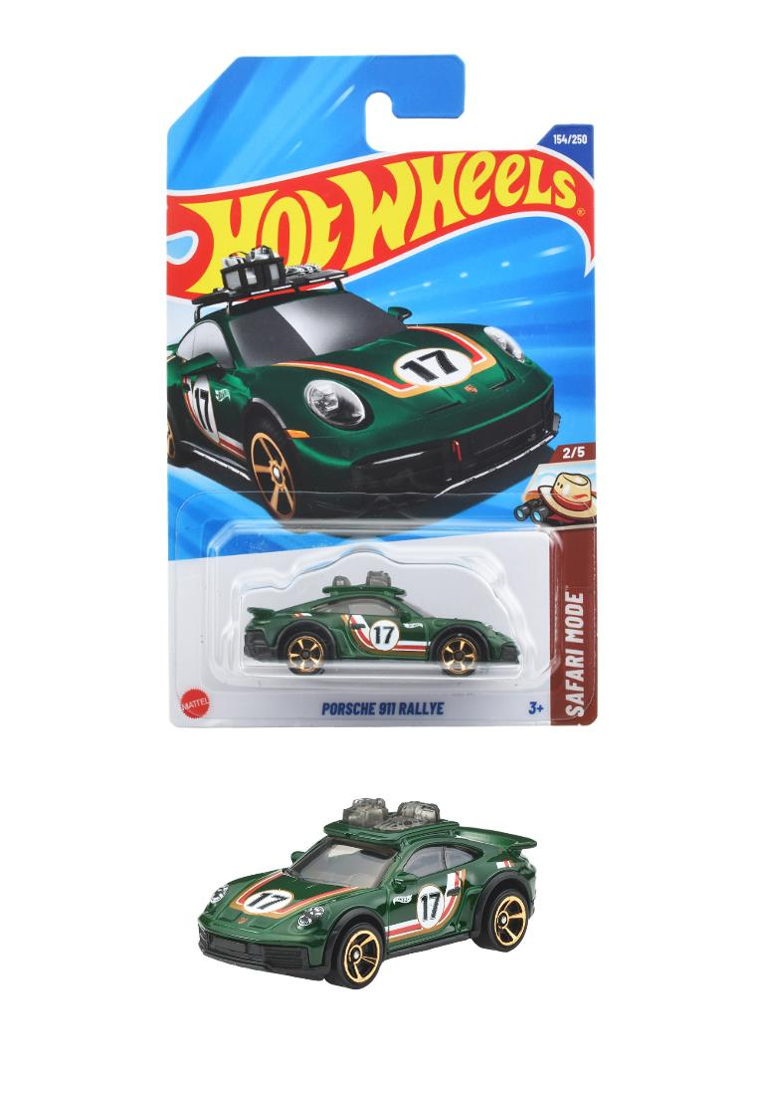 JFN78-9866 ホットウィール ベーシックカー ポルシェ 911 ラリー