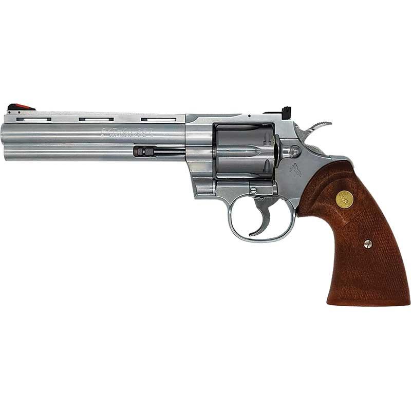 タナカ コルト パイソン .357マグナム 6インチ Rモデル ステンレスフィニッシュ