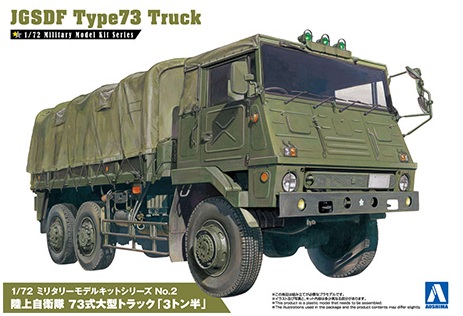 ミリタリーモデルキットNo.2 1/72 陸上自衛隊 73式大型トラック「3トン半」