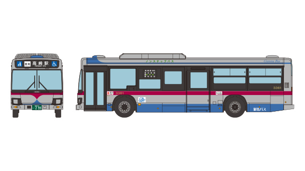 336860 全国バスコレクション<JB091>群馬バス