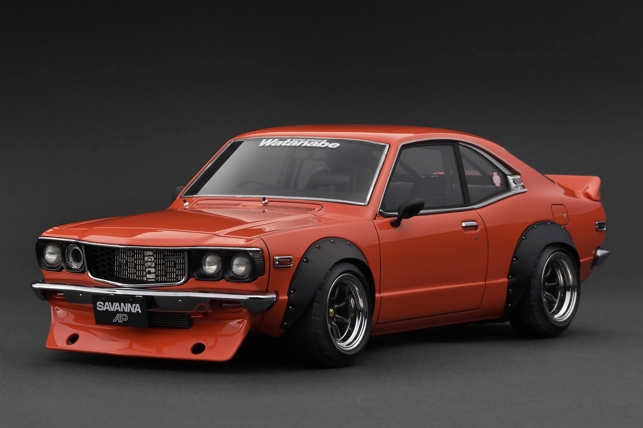 IG3731 IGモデル 1/18 Mazda Savanna (S124A) Semi Works Orange