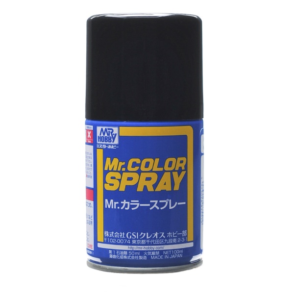 S033 Mr.カラ-スプレ-つや消しブラック