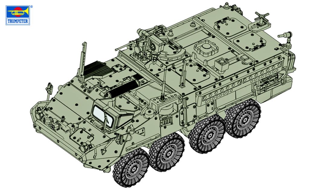 07423 トランペッター 1/72 アメリカ陸軍 M1130 ストライカー 指揮通信車