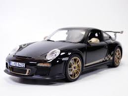 187563 NOREV 1/18 ポルシェ 911 GT3 RS 2009 ブラック/ホワイトゴールドメタリック