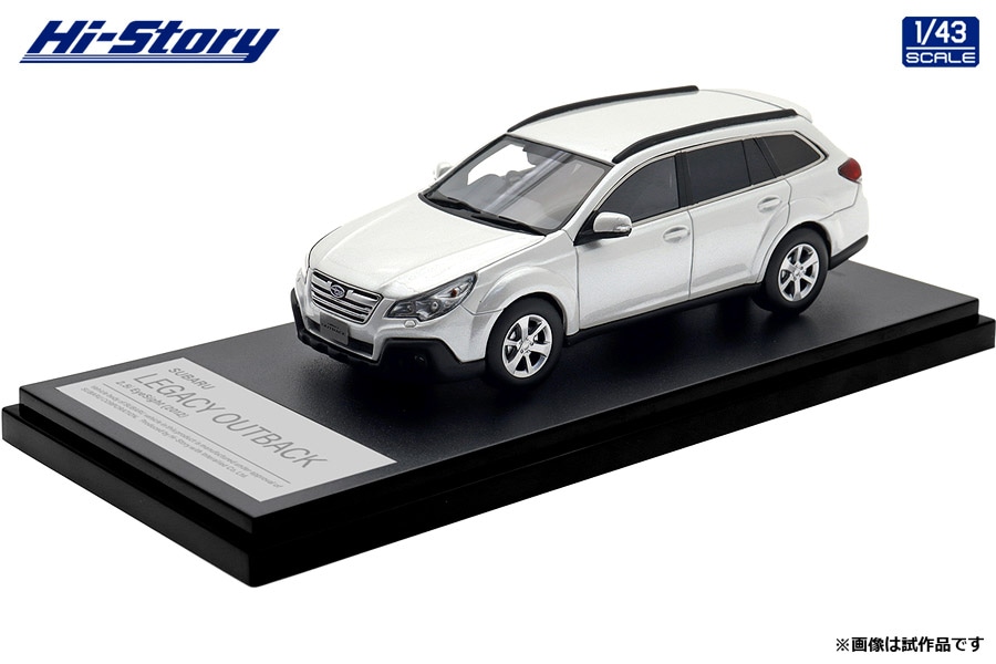 HS512WH Hi-Story 1/43 SUBARU LEGACY OUTBACK 2.5i EyeSight (2012)  サテンホワイト・パール