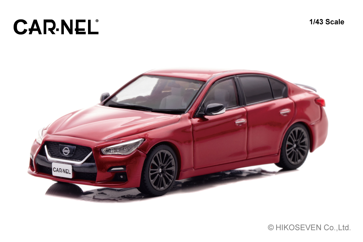 CN432007 CARNEL 1/43 日産 スカイライン 400R 'Carbon Exterior Package' (V37) 2020 Carmine Red