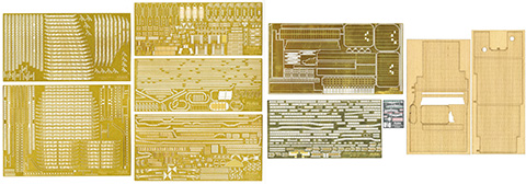 艦船-11 EX-201 1/350 日本海軍航空母艦 加賀 専用エッチングパーツセット(w/木甲板シール)