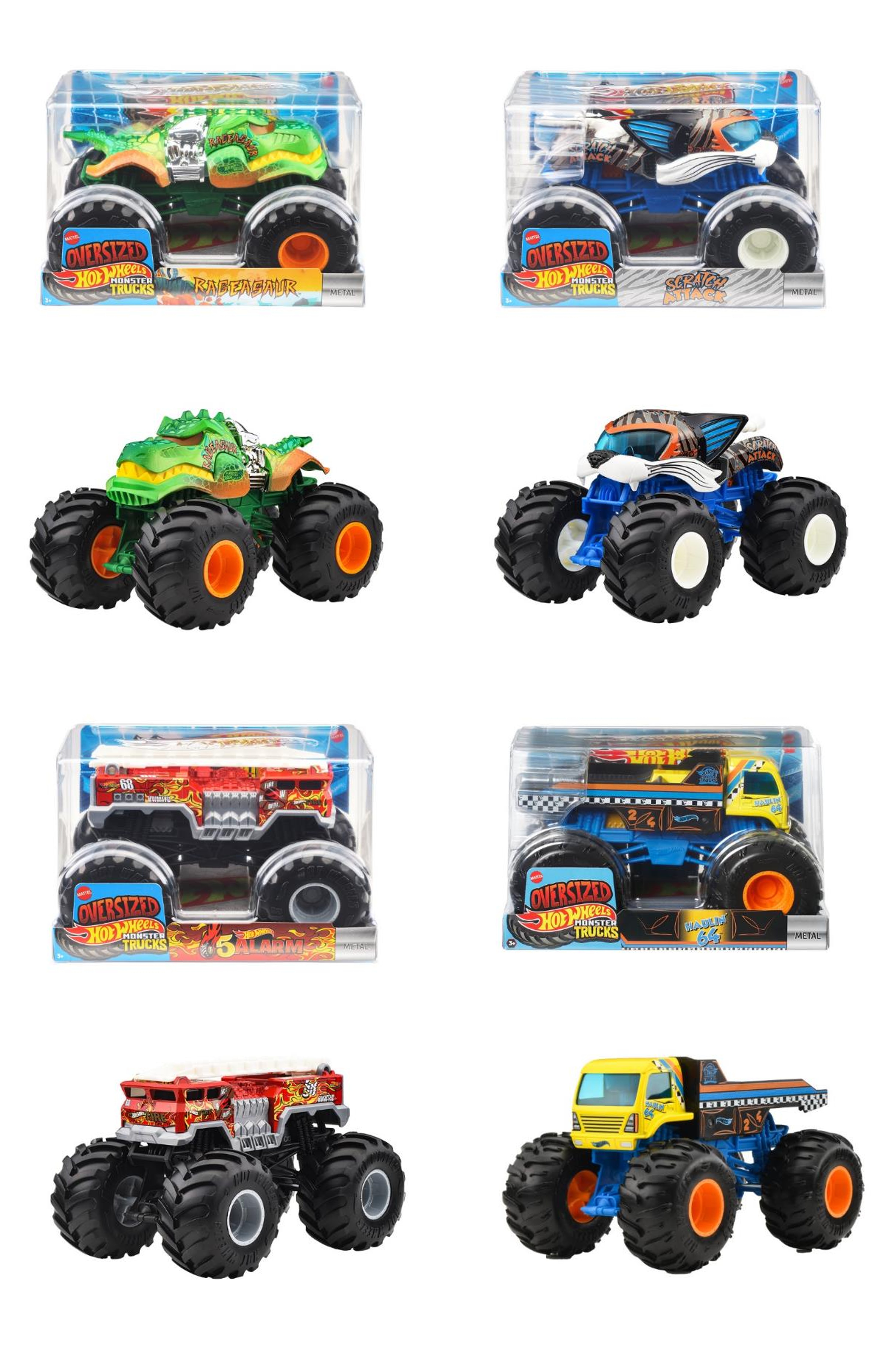 FYJ83-987L ホットウィール モンスタートラック ビッグサイズ アソート (入数:4) 2025年09月発売