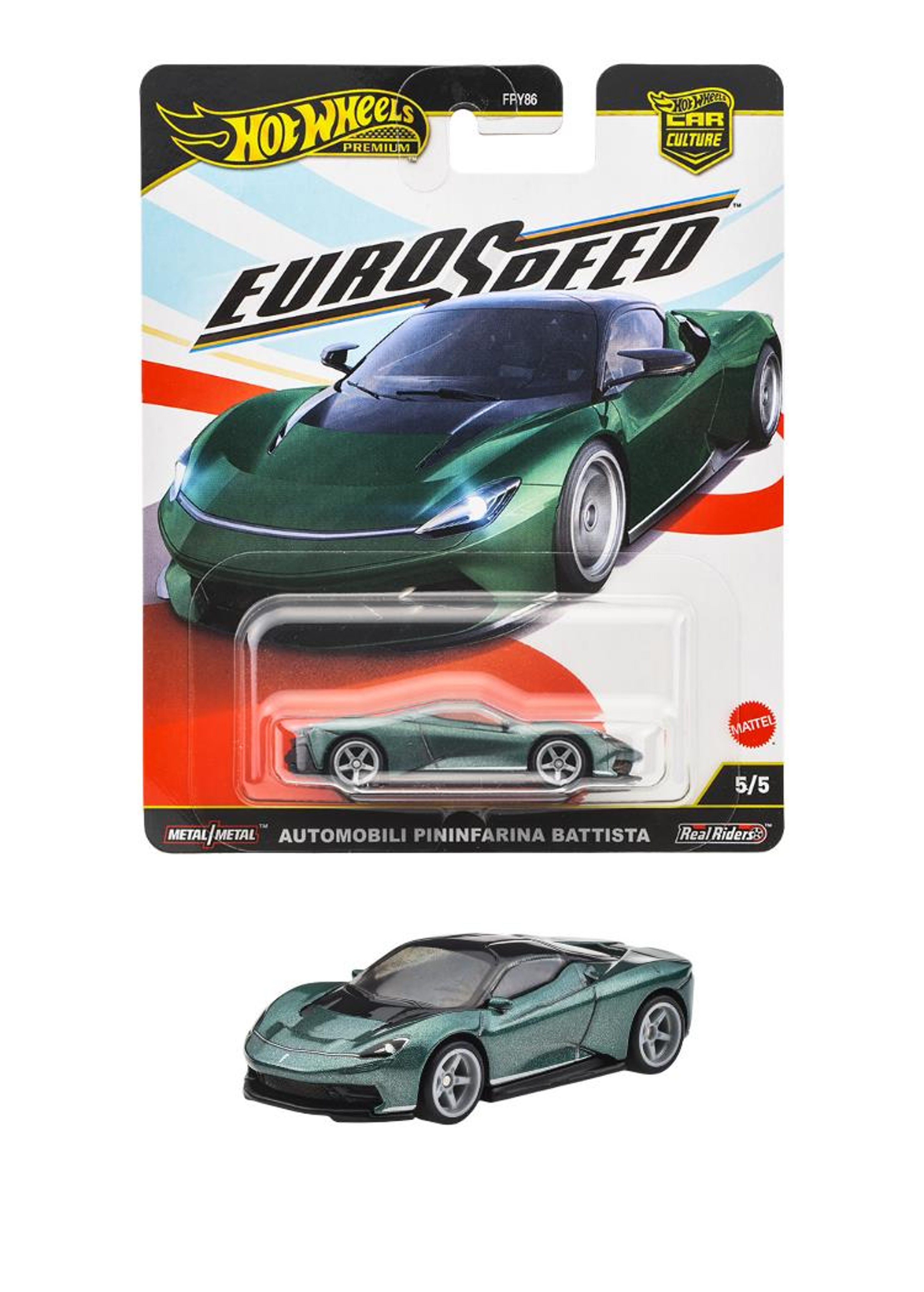 JBK77-9866 ホットウィール カーカルチャー ユーロスピード アウトモビリ・ピニンファリーナ・バッティスタ