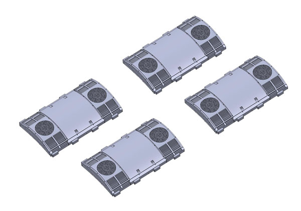 PC6065 AU75G形クーラー(Ⅲ)(4個入)