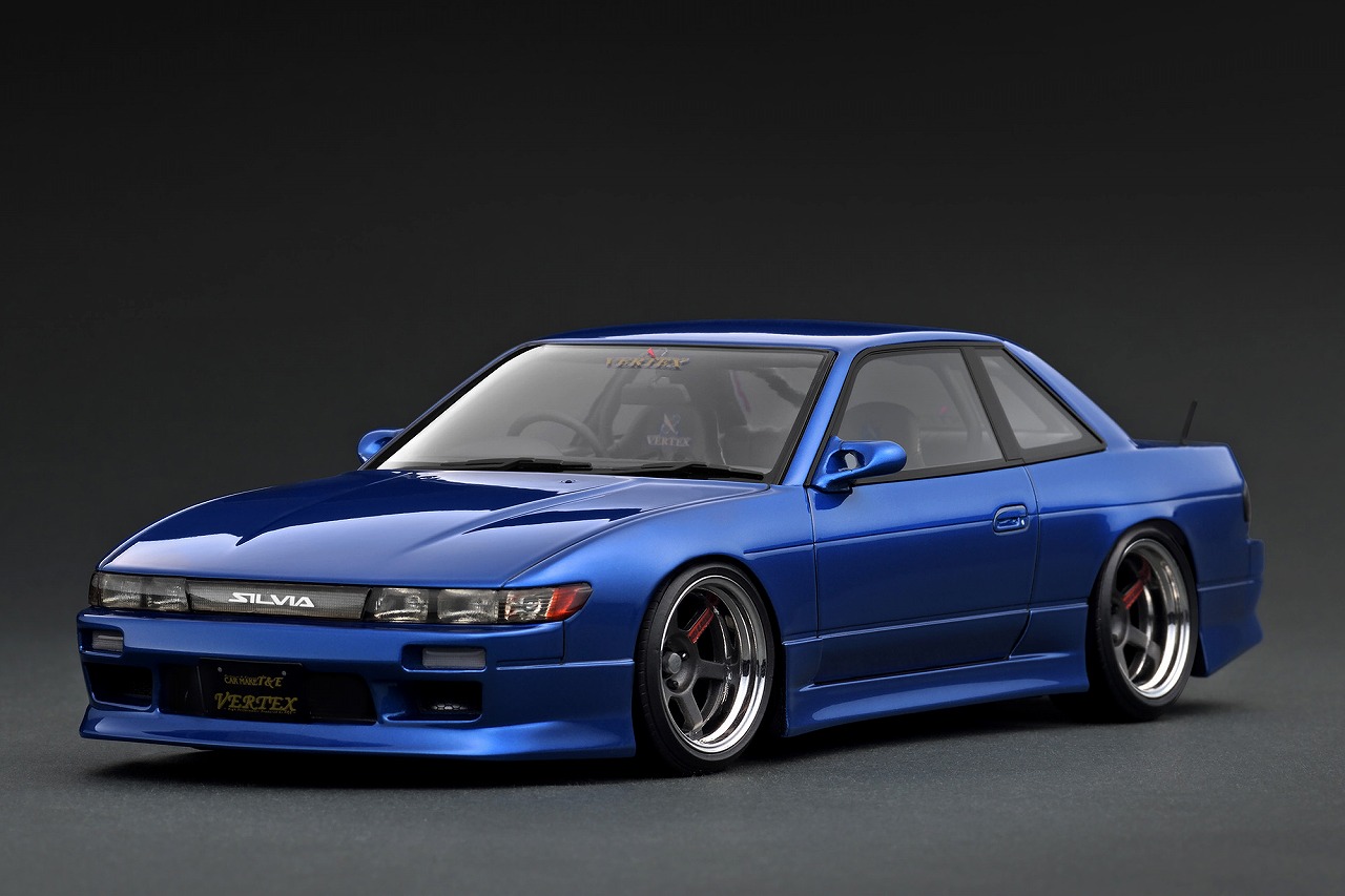 IG3587 IGモデル 1/18 VERTEX S13 Silvia Blue Metallic