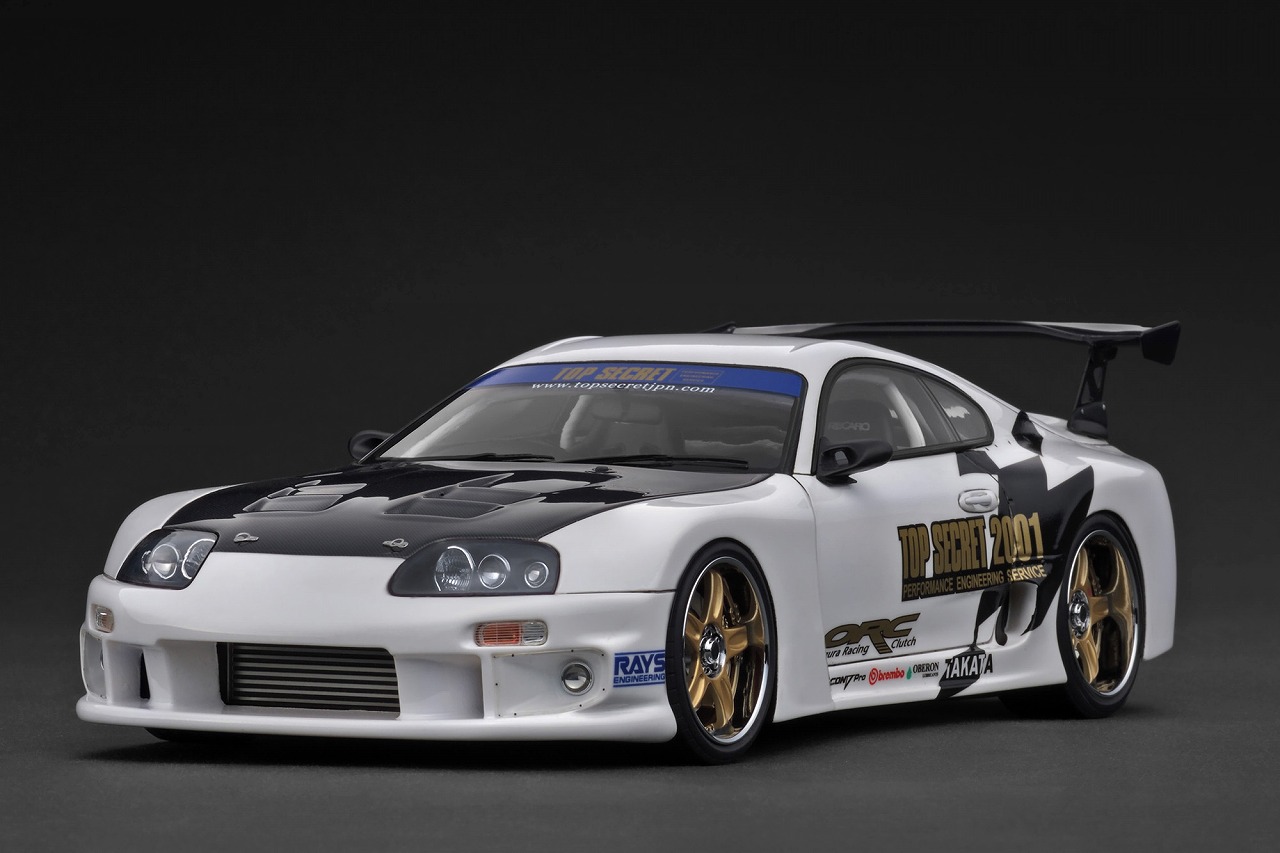 IG3744 IGモデル 1/18 TOP SECRET GT300 Supra (A80) White