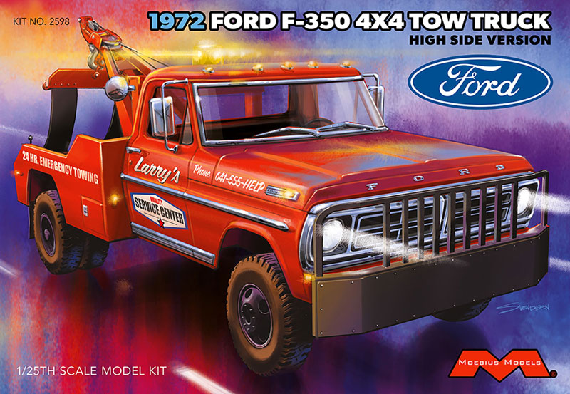 MOE2598 メビウスモデル 1/25 1972 フォード F-350 レッカー 4×4 ハイサイド