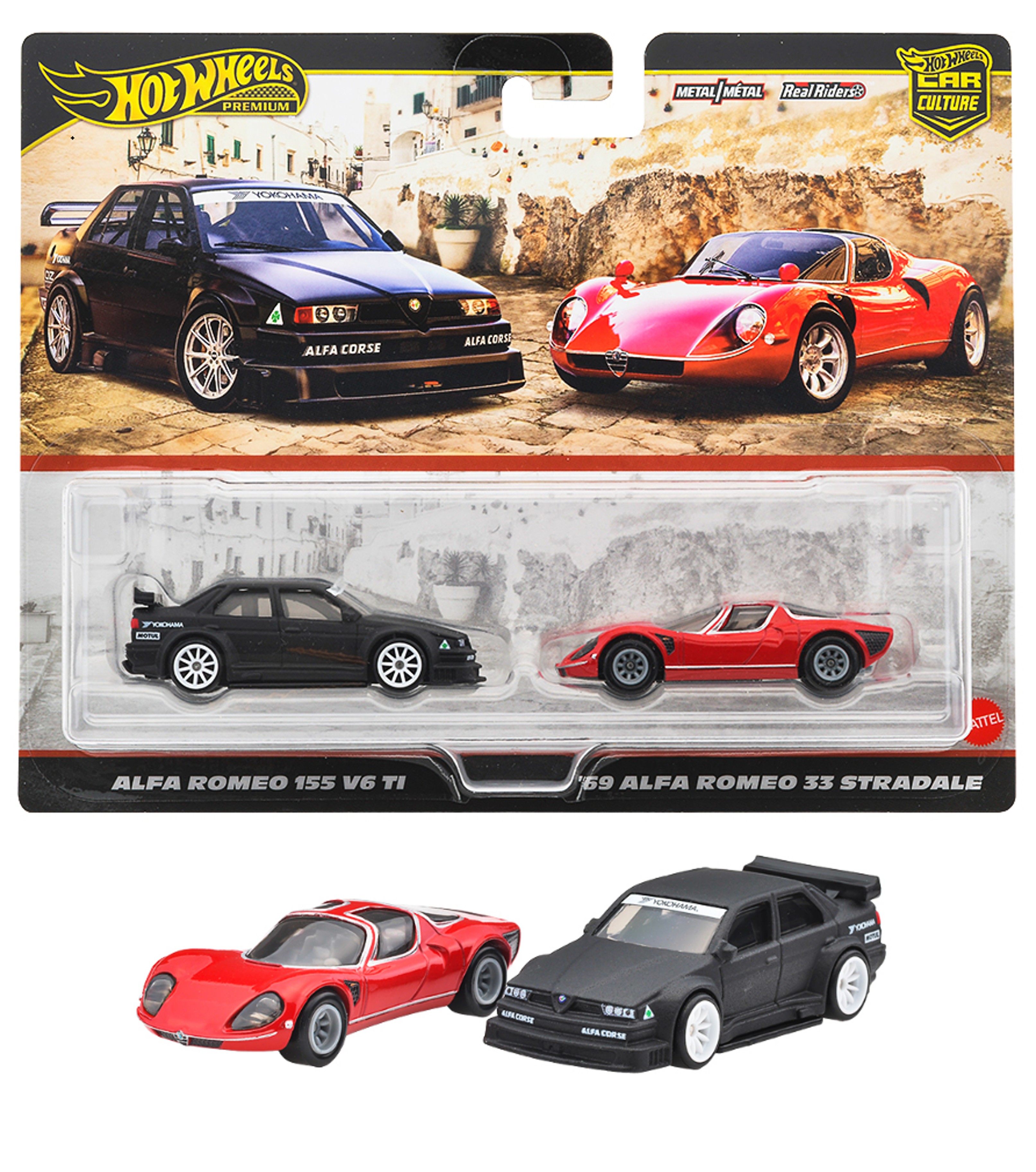 JBK95-9866 プレミアム 2パック アルファロメオ 155 V6 TI / '69 アルファロメオ 33 ストラダーレ