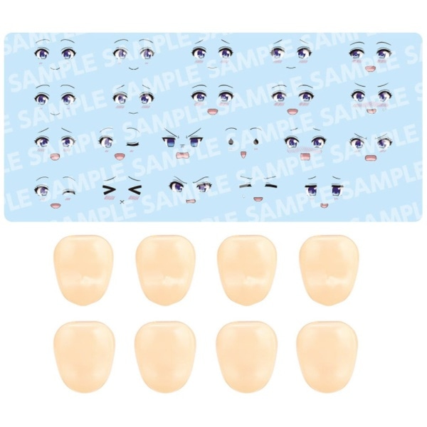 JK074 カスタマイズフェイス&デカールセット Vol.10【らぐほのえりかデザイン 佐伯リツカ用A】