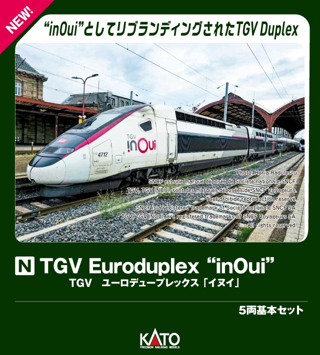 10-2131 TGV Euroduplex 'inOui' (ユーロデュープレックス 「イヌイ」) 5両基本セット