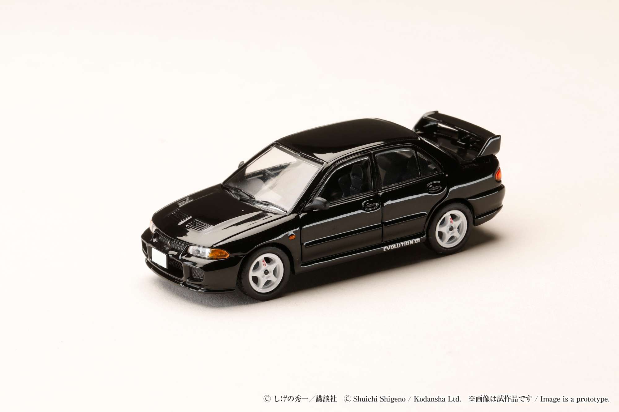 HJDMD004 HJ64 1/64 Mitsubishi Lancer RS Evolution III / 頭文字D 須藤 京一 VS 高橋 涼介