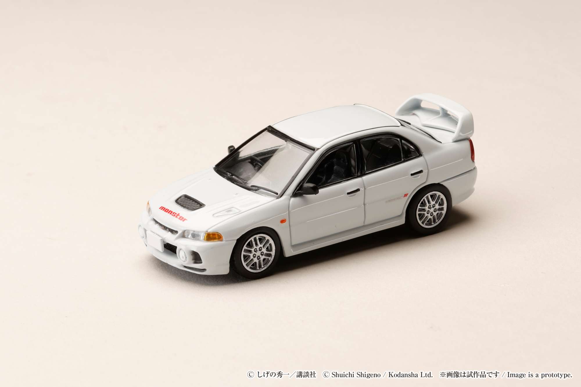 HJDMD005 HJ64 1/64 Mitsubishi Lancer RS Evolution IV / 頭文字D 岩城 清次 VS 藤原 拓海