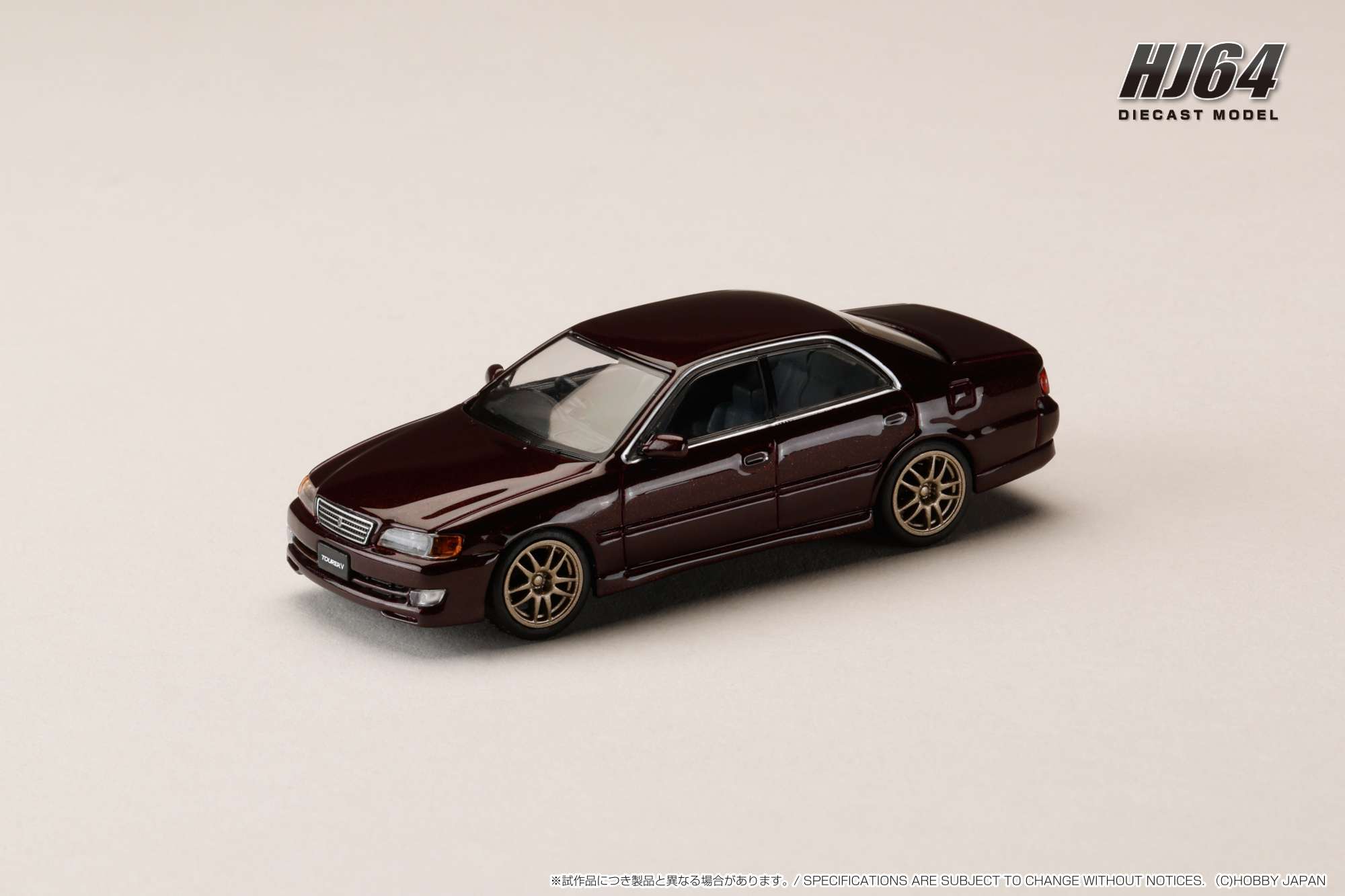 HJ645072AP HJ64 1/64 トヨタ チェイサー ツアラーV (JZX100) アーリー バージョン (1996) JDM STYLE 10 スポークホイール パープル