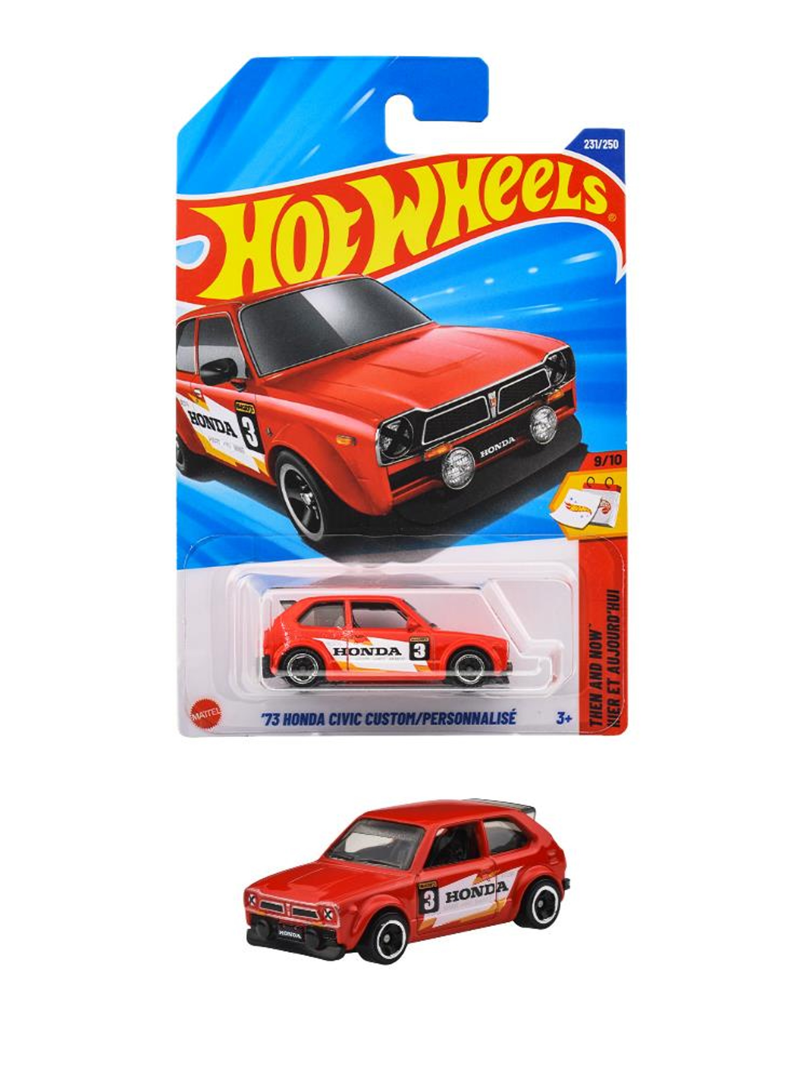 JFN84-9866 ホットウィール ベーシックカー '73 ホンダ シビック カスタム