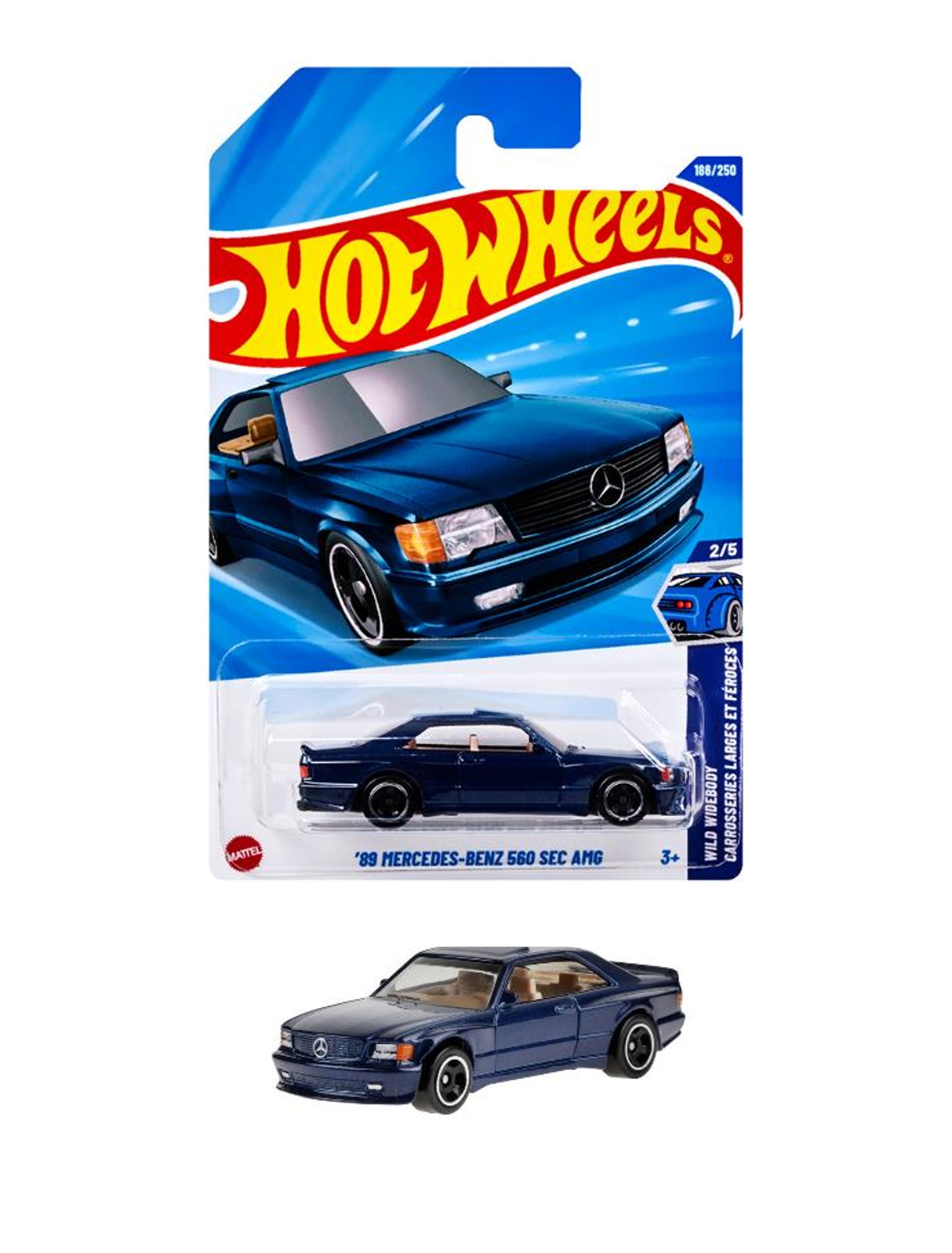 JFN63-9866 ホットウィール ベーシックカー '89 メルセデス・ベンツ 560 SEC AMG