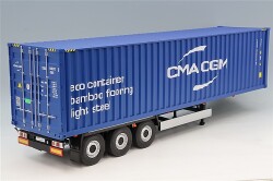 S2400507 ソリド 1/24 コンテナトレーラー 2024 (ブルー)