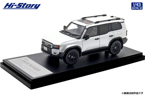 HS500WH Hi-Story 1/43 Toyota LANDCRUISER 250 ZX (2024) プラチナホワイトパールマイカ