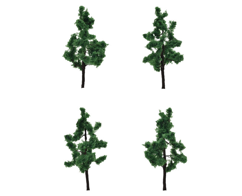 8208 針葉樹(ディープグリーン・4本セット)