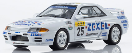 K07012LE KYOSHOオリジナル 1/64 [MOTN] ゼクセル スカイライン GT-R(R32) Gr.A 1991 #25 LED搭載